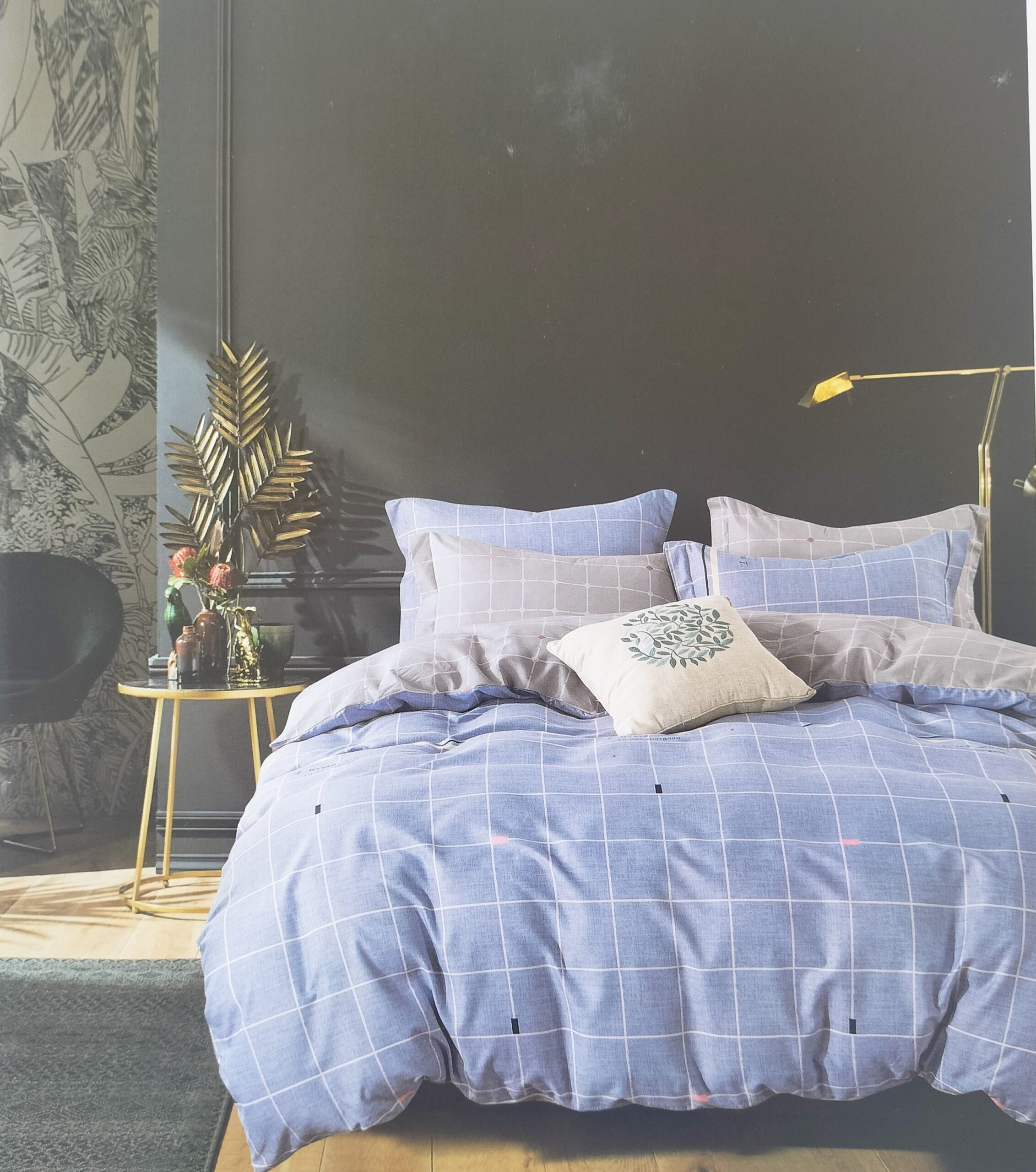 Goita Queen Size Bed Sheet - 2 pillow cases, 1 flat sheet, 1 duvet cover